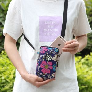 Túi Đeo Chéo Mini Cho Điện Thoại Di Động Túi Đeo Cổ Tay Cho Mẹ Túi Đựng Đồ Nhỏ Túi Đựng Đồ Dùng Cá Nhân Cho Nữ Túi Đeo Vai Oxford