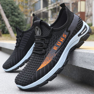 Mens Casual Sneakers Lace-Up Lightweight Comfortable Fashion Versatile Style Exercise Outdoor Running Shoes