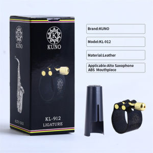 KUNO Saxophone Leather Clarinet Ligature Ideal for Ebonite Mouthpiece Affordable Durable Mouthpiece Ligature