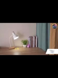 Nordic Adjustable Wood Metal Small Table Lamp Study Reading Bedside Bedroom Desk Night Light Bilik Lampu Baca Meja