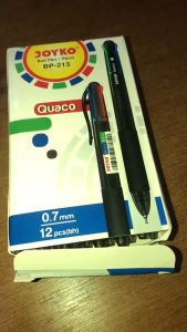 Pulpen Joyko BP-213 Quaco 4 Warna/ PACK 12PCS /BALLPOINT