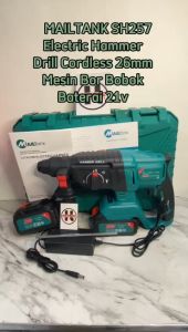 MAILTANK SH257 Electric HammerDrill 26mm Mesin Bor Bobok Baterai 21v Mode Palu Bor Untuk Kayu Tembok