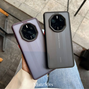 New Arrival Huawei Mate50rs Porsche Phone Case Mate40rs Collectors Edition Frosted Transparent Applicable Mate70pro + Contrast Color Frame Black All-Inclusive Drop-Resistant Mate60rs Extraordinary Master
