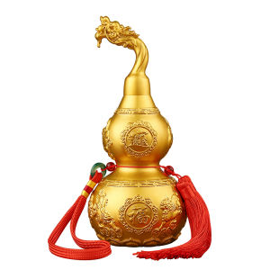 YISHUIGE | Full Brass Open-Top Gourd Ornament