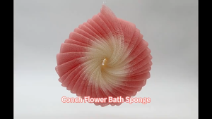 Bông Tắm Bọt Biển Xoăn Ốc Lưới Mềm Hình Tròn Phối Hai Màu Bông Tắm Massage Dễ Tạo Bọt Làm Sạch Da Nhẹ Nhàng Hiệu Quả