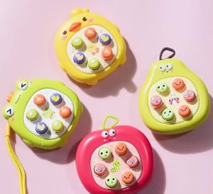 Mini Pop Up Game For Baby Toddler Handheld Press Down Button Toy Early Educational Fine Motor Skills Sensory Activity Travel