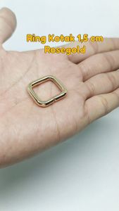 Ring Kotak Tas 15 cm Rosegold Kualitas Premium Tebal 35 mm Harga Per 2 Biji