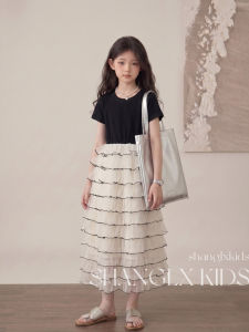 SHANGLEXIONG | Đầm Mỏng Elegance Phong Cách Hàn Quốc