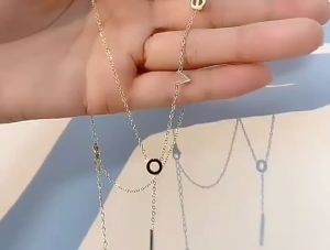 Kalung Titanium Wanita Model Rantai Huruf L o v e Aksesoris Premium Anti Karat Dan Tidak Luntur