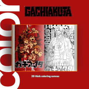 Gachiakuta Coloring Book | Anime Manga Coloring Book | Rudo Enjin Riyo & Zanka | Collector Gift for Anime Fans