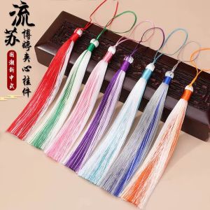 อุปกรณ์เสริมจี้ DIY วินเทจพร้อมพู่และแกนบัวโดย Boting สไตล์จีนสําหรับงานฝีมือทํามือและดีไซน์พัดลม