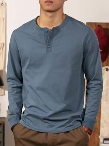 LUPAN | Áo Thun Dài Tay Kiểu Mỹ Henley