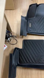 Thảm lót sàn nhựa 5D xe Peugeot 3008 - Mẫu Tràn Viền- đúc nguyên khối - 3 tấm/bộ - 2 HÀNG