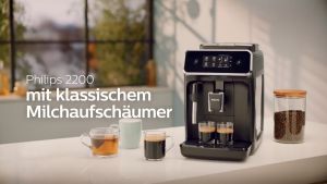 Máy pha Cà Phê Philips Series 2200 EP2224/10 Công suất 1500W Dung tích bình chứa nước 18L. Made in Romania [Nhập Đức]