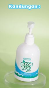 SRKIDDOS BUBBLE BATH DAUN BIDARA Sabun Mandi Busa Anak & Baby Sabun Anak Cair Sensitif 1 Sampai 3 Tahun Herbal 300ml (Pump) & 100ml (Bath)