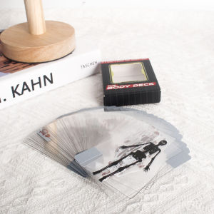 ไพ่รูปทรงร่างกายแบบใสอเนกประสงค์ ไพ่รูปทรงร่างกายแบบใสนำกลับมาใช้ใหม่ได้ สำหรับนักสะสมไพ่ 