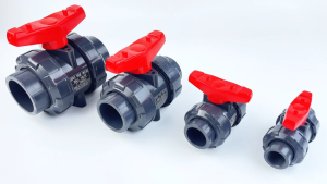 1-1/2’’ 2’’ UPVC Double Union Ball Valve | For PVC Swimming Pool | Thickened Plastic Valve
