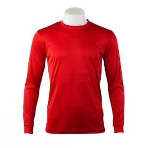 TL01 เสื้อกีฬา คอกลม แขนยาวสีล้วน เสื้อฟุตบอล Long Sleevese Jersey PORTMAN