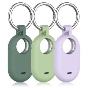 For Samsung Galaxy SmartTag 2 Locator Tracker Case Keychain Anti-Scratch Protective Skin Cover For SmartTag 2 Tracker Holder