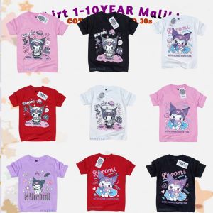 Atasan Baju anak perempuan motif Kuromi dansa lucu gemes Kaos anak Melody Kuromi cinnamoroll cetak DTF estimasi anak 1-10 tahun