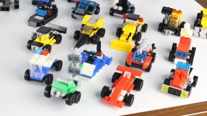 DIGREPAIR มินิรถจักรยานยนต์รุ่นบล็อกสีขาวรถจักรยานยนต์ฮาร์เลย์รถตำรวจบล็อกของเล่นสร้างสรรค์ของเล่นสำหรับเด็ก