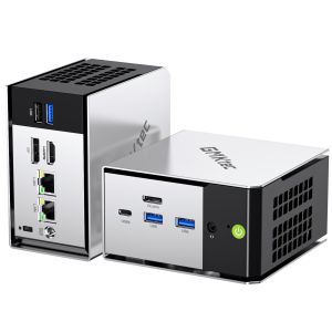 GMKtec | GMKtec M8 Mini PC AMD Ryzen 5 PRO 6650H 16GB RAM NO SSD NO OS Mini Desktop Computers Triple 4K Display WiFi5.2BT6E USB-C DP