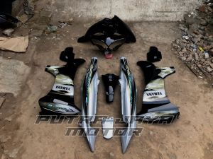 bodi jupiter z new burhan th.2008 hitam silver kap jupiter z new cover bodi set jupiter z new fullset stripping komplit murah