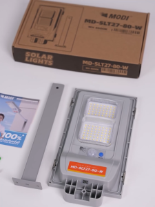 Đèn Năng Lượng Mặt Trời MODI SOLAR Phiên Bản Nâng Cấp 80W Hiệu Suất Sạc Nhanh Cảm Biến Ánh Sáng