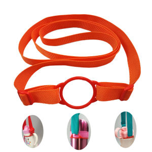 Bình Nước Trẻ Em Thông Dụng Có Dây Đeo Hai Dây Mùa Hè Dễ Mang Theo Cốc Giữ Nhiệt Đeo Chéo Dài Có Dây To Một Màu Có Dây Đeo