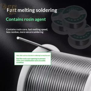 EELHOE | Hot Sale 0.8mm 1.0mm 20g 50g 100g Soldering Tin Wire Tin Melt Rosin Core Solder Soldering Wire Roll No-clean FLUX 2.0%