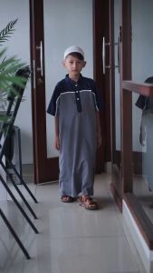 Jubah Anak Laki Laki Model Reglan Terbaru Baju Koko Anak Bonus Peci
