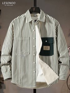 LIANSENNIAO | Stripe Color Block Stylish Shirt