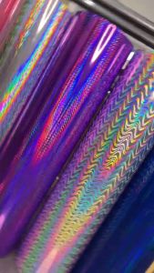 สติ๊กเกอร์ โฮโลแกรม ใช้ติดตกแต่ง เทศกาลคริสมาส ปีใหม่ และอื่นๆ ใช้ไดคัท ติดรถ ทำของขวัญ งานศิลปะ ขนาด 61 cm x 2 m