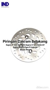 Piringan Cakram Belakang Supra X 125 New DD & Supra X 125 Helm In & Blade New & Supra X 125 PGM F1 Injeksi Disc Disk Rear Brake
