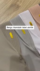 HIJAB SPORT NUTUP DADA JERSEY PREMIUM PIN LOGO ACRILIC KERUDUNG BERGO HAMIDAH SPORT PREMIUM