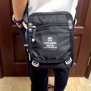 Ready Stock!! Touch Power Fashion Men Sling Shoulder Bag Chest Bag Soft Nylon Tough Bag