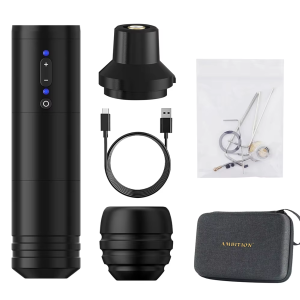 AMBITION | Ambition Ninja 2.0 Wireless Tattoo Machine Stroke 4.0mm Professional Coreless Motor Tattoo Pen 2400mAh High Capacity Battery Pen