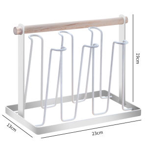 ชั้นวางแก้วชั้นวางของใช้ในบ้านห้องนั่งเล่นสร้างสรรค์ชั้นเก็บของที่นิยมในโลกออนไลน์ชั้นแขวนคว่ำแก้วน้ำชั้นวางระบายน้ำพร้อมถาด