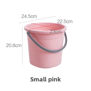 Transparent Thick Plastic Water Bucket Portable Home Cleaning Tool Large Capacity Bathing Bucket for Student Dormitory