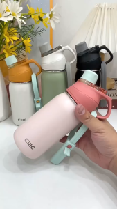 Cille Dodge 630ml Macaroon Direct 316SS Stainless Steel Vacuum Flask Thermos Water Bottle