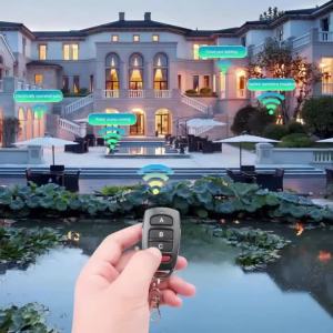 Kebidumei | KEBIDUMEI 10PCS 433Mhz/315MHZ Remote Control 4CH Transmitter Duplicator Cloning Code Car Key Fob Electric Garage Door Opener