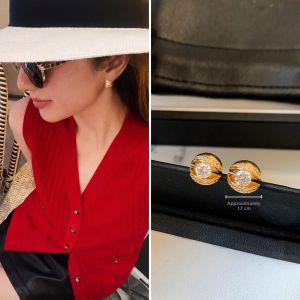 CAFFTI | Unique Sparkling Zircon Earrings 925 Sterling Silver