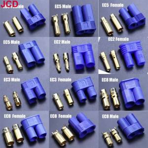 JCD | Đầu Nối Chuối Mạ Vàng EC2 EC3 EC5 EC8 Đực Cái Cho Mạch RC Pin Mô Tơ Mô Hình Máy Bay Phụ Tùng Máy Bay Mô Hình
