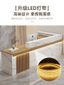 Modern Minimalist Chinese Style Reception Counter for Beauty Salon Shop Small Size Company Front Desk Barista Station. 