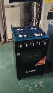 Commercial Multifunctional Integrated 4 Burner Gas Stove with Oven All-in-one Baking Cooking Range