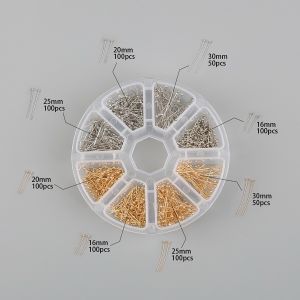 200 Pieces Copper Colored Ball Pins Big Head round Head Earring DIY Handmade Material Ancient Style Jewelry Accessories