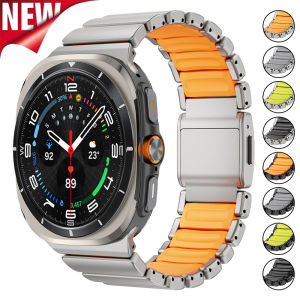 Titanium Magnetic Strap for Samsung Galaxy Watch Ultra 2025 47mm 8Classic 46mm Silicone Band for Galaxy Watch 8 40/44mm Bracelet
