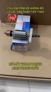 RÔ (RUỘT) KHOAN BOSCH 13 TQ TRUNG QUỐC BI ĐUÔI 7 (THÂN 34 - DÀI 140 - 4 RĂNG DẤU HUYỀN)