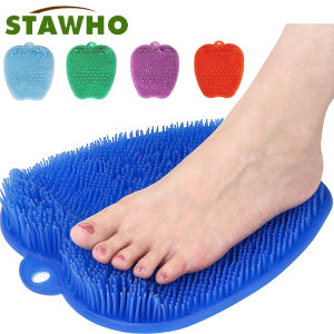 Shower Foot Cleaner Scrubber Massager Foot Pain Tired Feet Relaxing Acupressure Mat for Shower Floor with Non-Slip Suction Cups