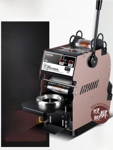 Automatic Sealing Machine for Drinks High Cup Film Rolling Commercial Use Beverage Cup Sealer Kitchen Appliance by Jimei